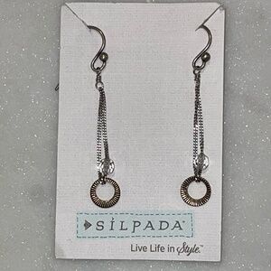 Silpada 925 Sterling Silver Mixed Metal Earrings